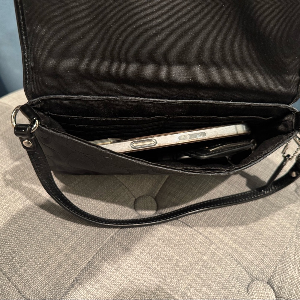 Coach Black Signature Clutch - Picture 8 of 8